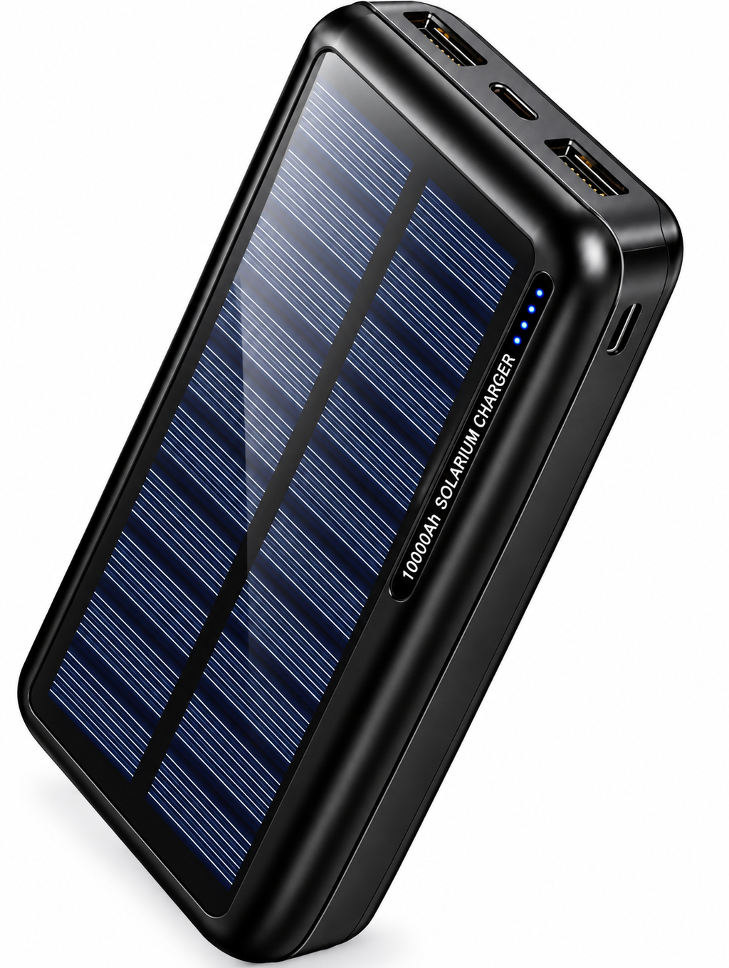 Powerbank Solaire Portable 10 000 mAh – Recharge USB & Solaire